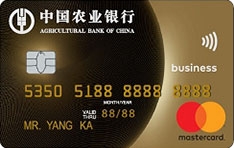 农业银行全球支付信用卡(MasterCard-金卡)